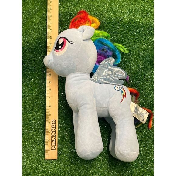 2013 My Little Pony Build A Bear Rainbow Dash Wings Stuffed Animal Plush Pegasus - Picture 1 of 6